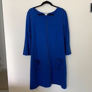 Joan Vas’s Cobalt Studded Dress